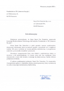 2025.08 - REFERENCJE PRZEDSZKOLE 338 SOSNOWA STACYJKA